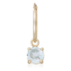 Boucles D'Oreilles "Blue Sky" - Or Jaune 375/1000