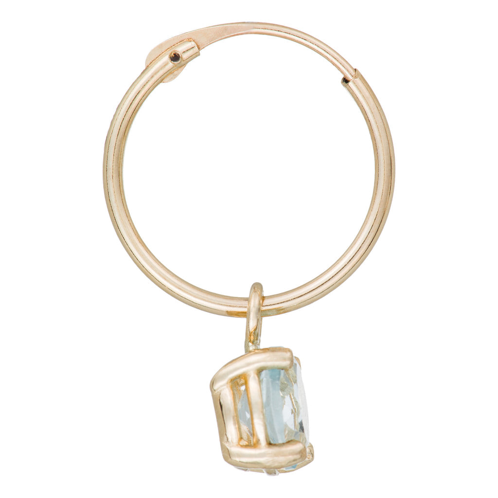 Boucles D'Oreilles "Blue Sky" - Or Jaune 375/1000