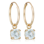 Boucles D'Oreilles "Blue Sky" - Or Jaune 375/1000