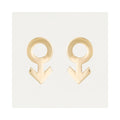 Boucle D'Oreilles "Symbole" Or Jaune 375/1000