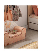 Fauteuil Club En Coton Rose