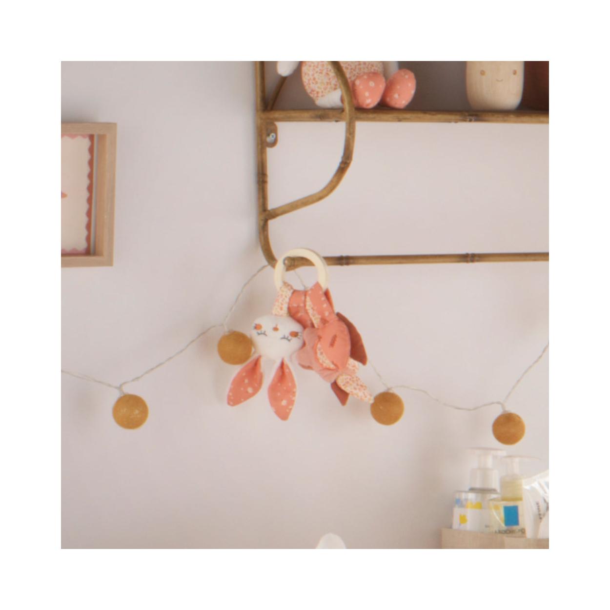 Hochet En Velours Rose