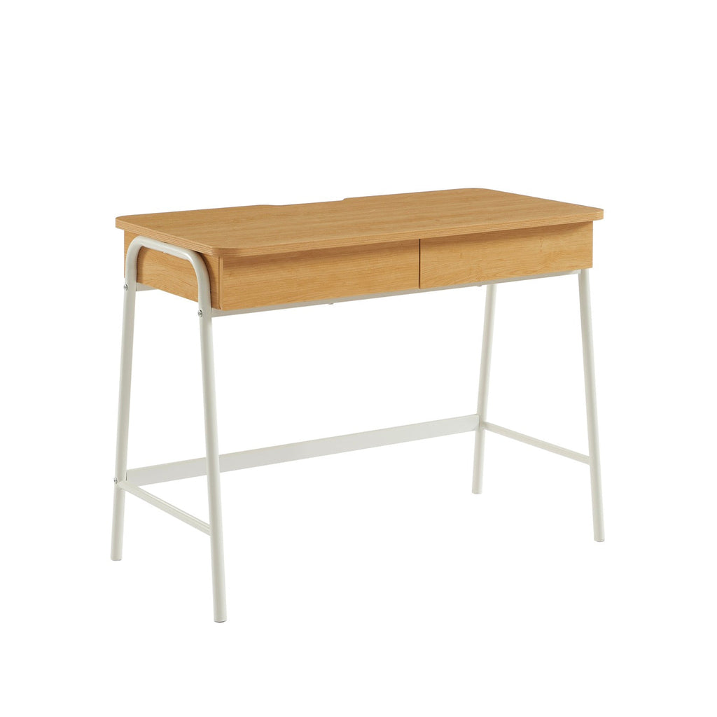 Esra - Bureau - Effet Chêne Et Blanc