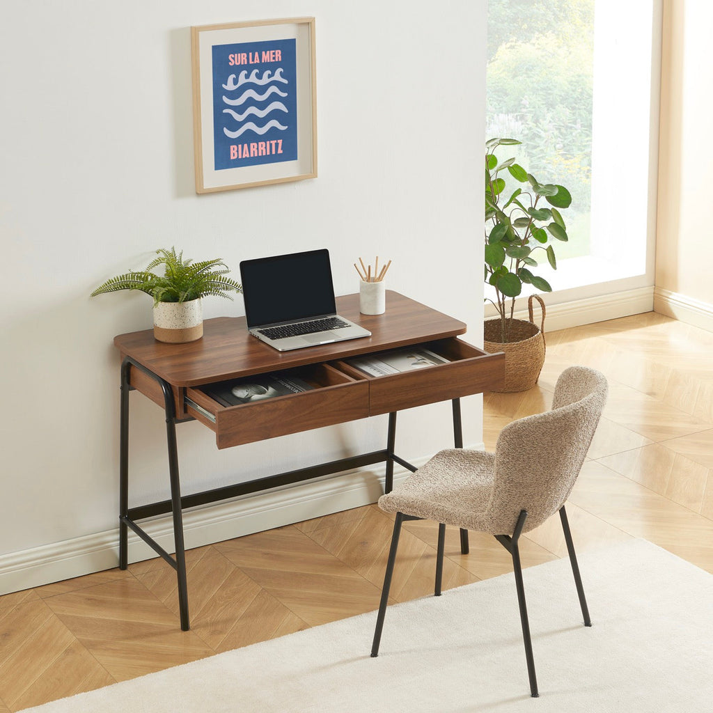 Esra - Bureau - Effet Noyer Et Noir