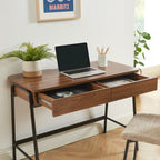 Esra - Bureau - Effet Noyer Et Noir