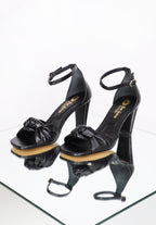 Sandales À Talons Eva - Cuir Noir
