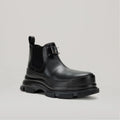 Bottines Gao Eva Logo Metal Plate Ankle - Black