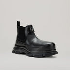 Bottines Gao Eva Logo Metal Plate Ankle - Black