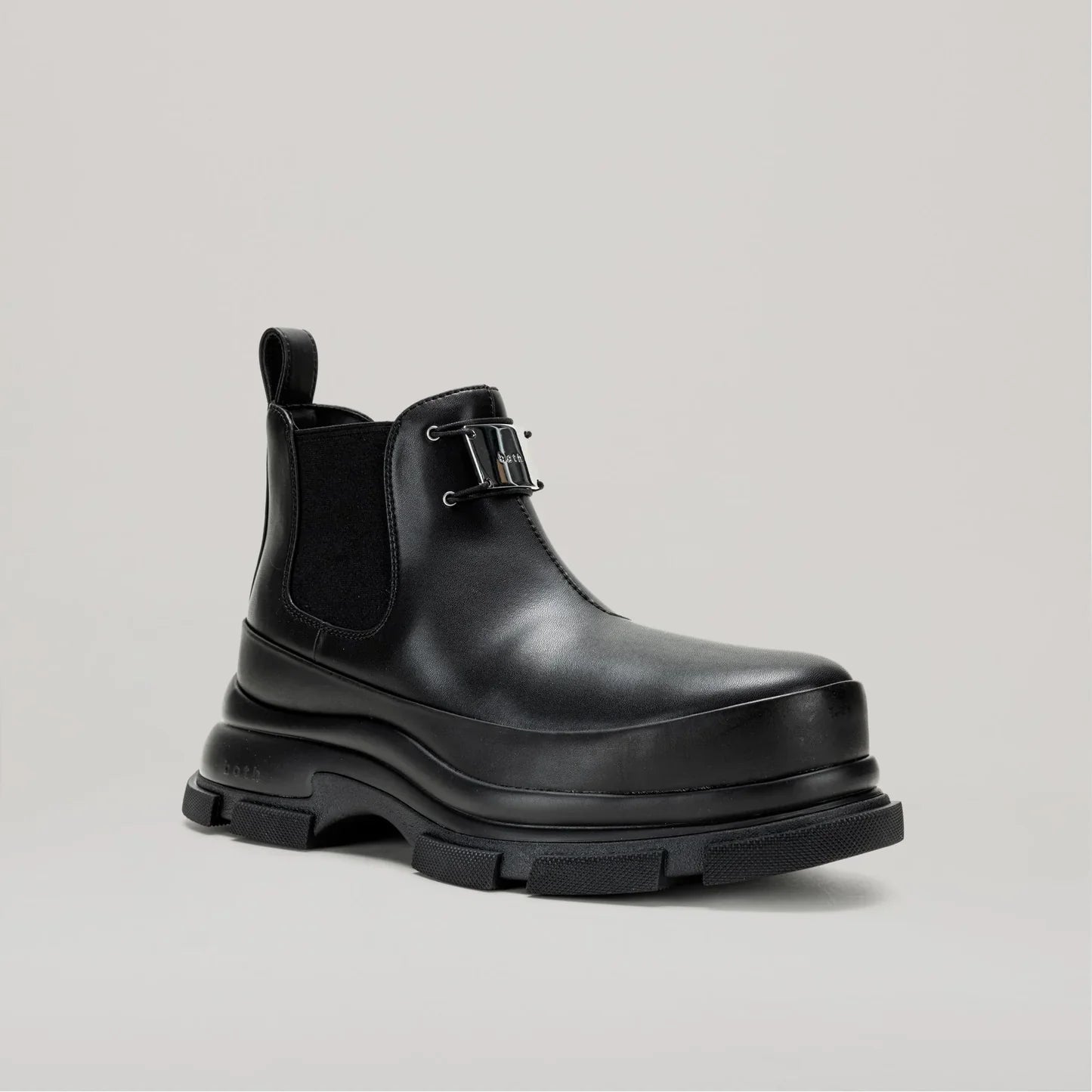 Bottines Gao Eva Logo Metal Plate Ankle - Black