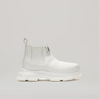 Bottines Gao Eva Logo Metal Plate Ankle - White
