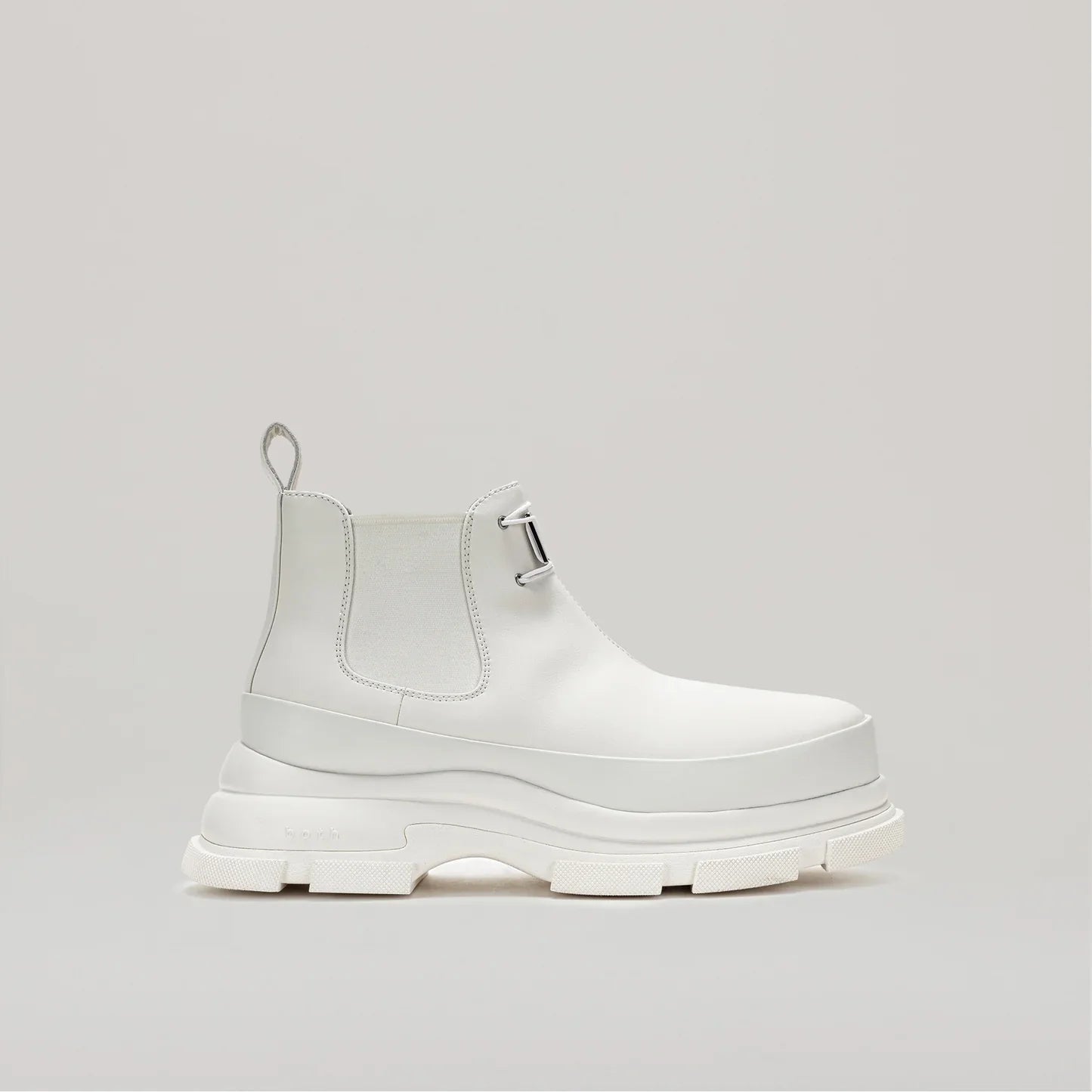 Bottines Gao Eva Logo Metal Plate Ankle - White