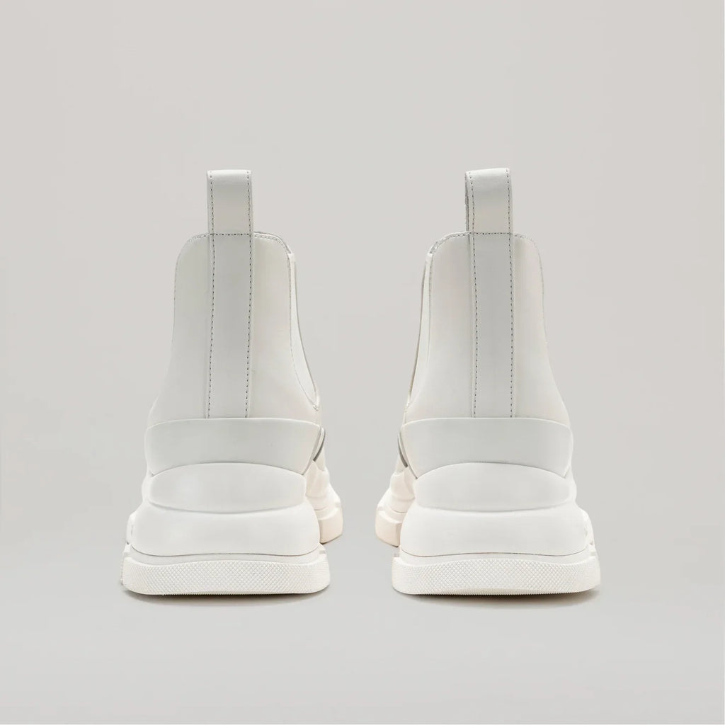 Bottines Gao Eva Logo Metal Plate Ankle - White