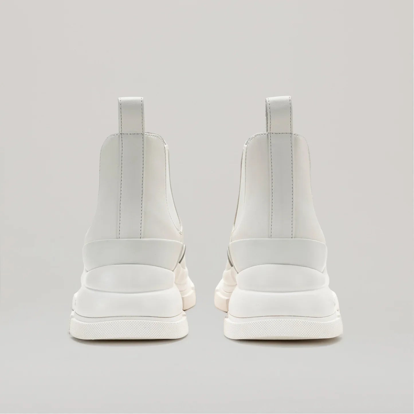 Bottines Gao Eva Logo Metal Plate Ankle - White