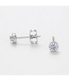 Boucles D'Oreilles "Oakley" - D0,06/20 Tzn0,07/2 - Or Blanc