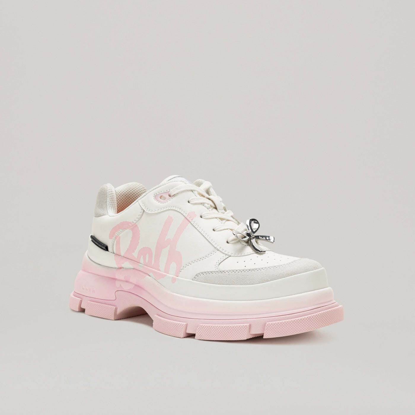 Sneakers Gao Eva Runner W/ Metal Bow - Pink/White