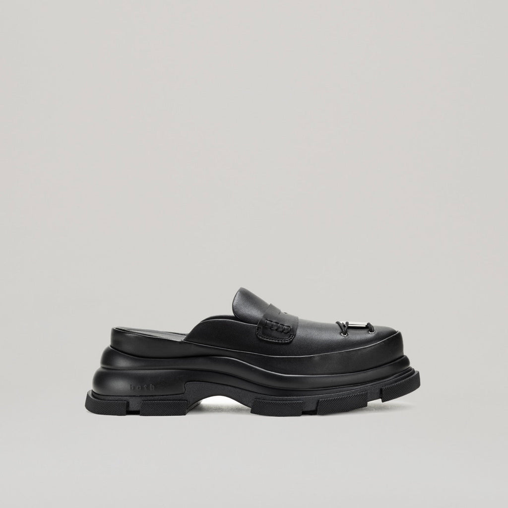 Mules Gao Eva Metal Logo - Black