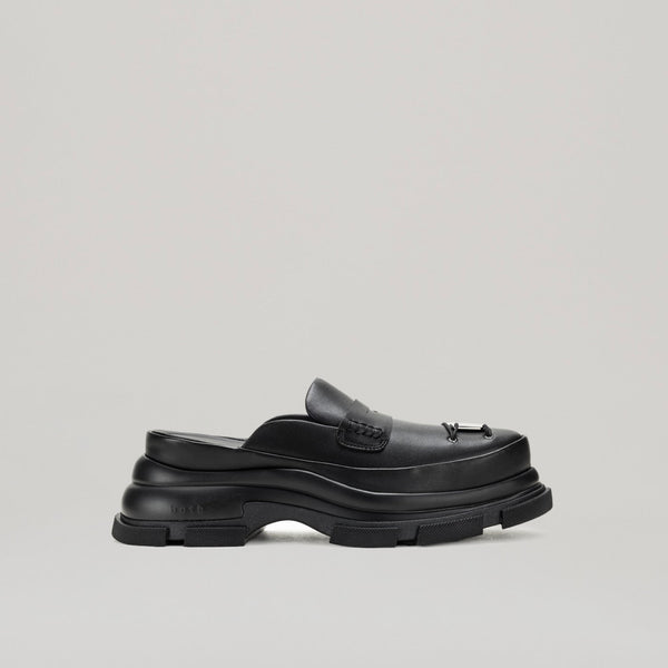 Mules Gao Eva Metal Logo - Black