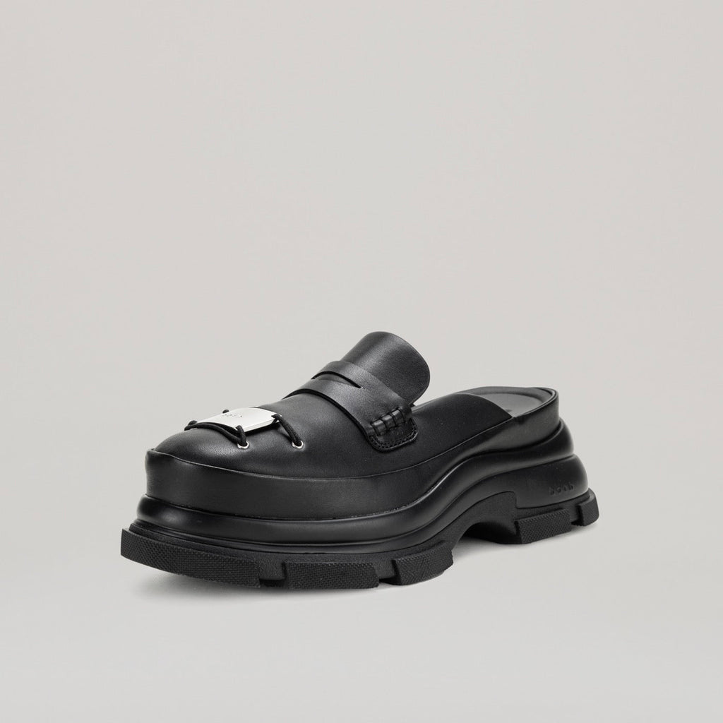 Mules Gao Eva Metal Logo - Black
