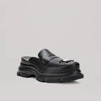 Mules Gao Eva Metal Logo - Black