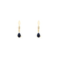 Boucles D'Oreilles "Syr-Daria" D0,01/2 & Saphir 1,20/2 - Or Jaune 375/1000