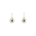 Boucles D'Oreilles "Océane" D0,17/48 & Saphir 0,44/2 - Or Jaune 375/1000