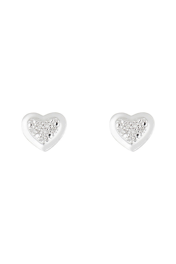 Boucles D'Oreilles "Bébé D'Amour" D0,04/12 - Or Blanc 375/1000