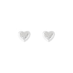 Boucles D'Oreilles "Bébé D'Amour" Diamants 0,04/12 - Or Blanc 375/1000