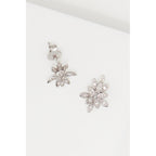 Boucles D'Oreilles "Bouquet" D0,12/22 - Or Blanc 375/1000