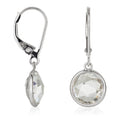 Boucles D'Oreilles "Amathia" Topaze Blanche 6,4/2