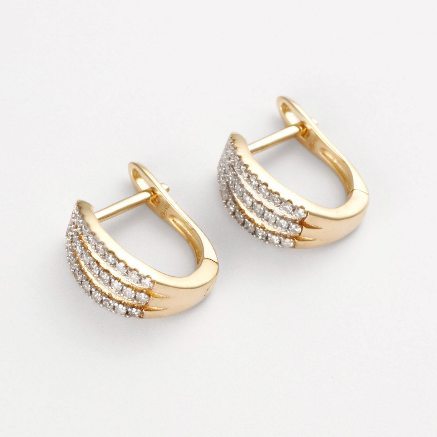 Boucles D'Oreilles "Éclat De Lune" D0,297/54 - Or Jaune 375/1000