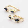 Boucles D'Oreilles "Solstice" D0,154/28; Sa0,808/4 - Or Jaune 375/1000