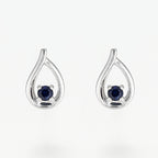 Boucles D'Oreilles "Mots Doux" S0,24/2 - Or Blanc 375/1000