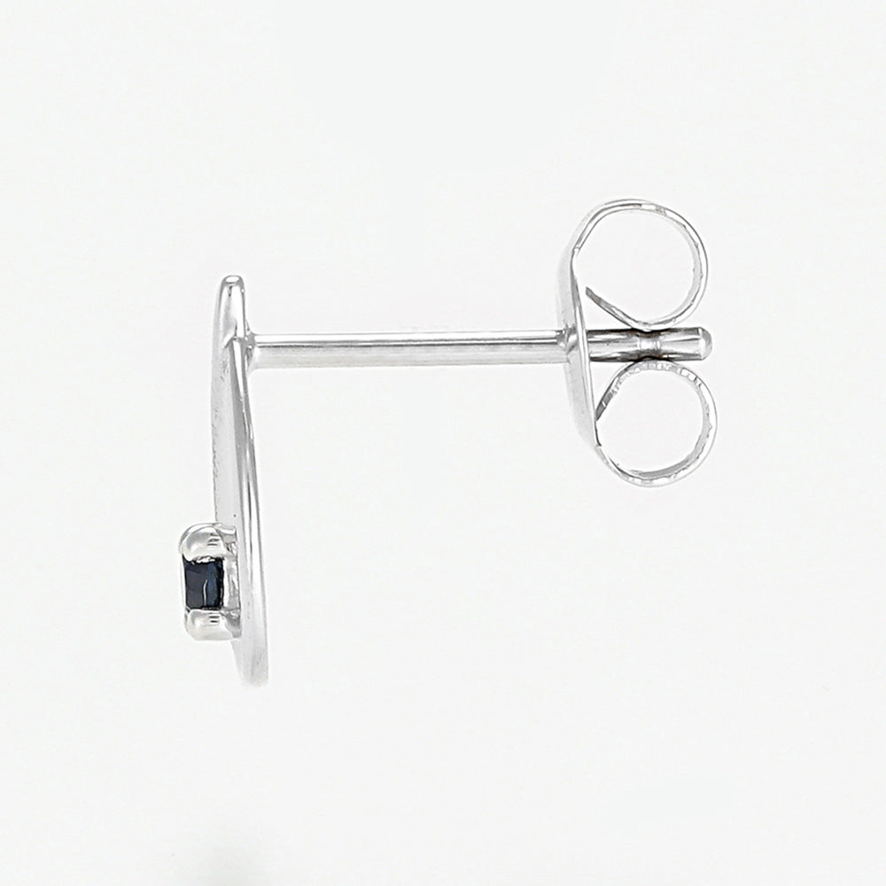 Boucles D'Oreilles "Mots Doux" S0,24/2 - Or Blanc 375/1000