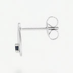Boucles D'Oreilles "Mots Doux" S0,24/2 - Or Blanc 375/1000