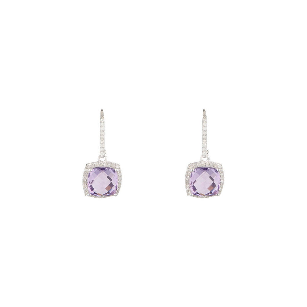 Boucles D'Oreillles "Trang" D 0,407/74 Am 4,6/2 - Or Blanc 375/1000