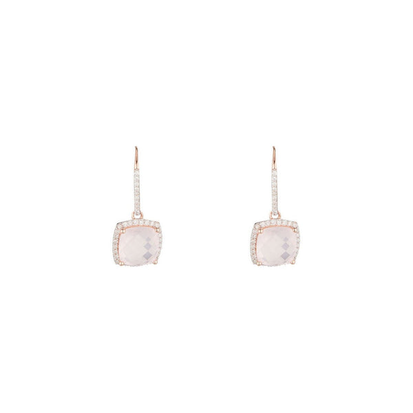 Boucles D'Oreillles "Hobart" D 0,407/74 Pq 4,6/2 - Or Rose 375/1000