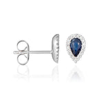 Boucles D'Oreilles "Melton" D 0,10/34 Sa 0,6/2 - Or Blanc 375/1000