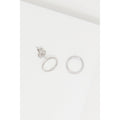Boucles D'Oreilles "Cercle" D0,04/10 - Or Blanc 375/1000