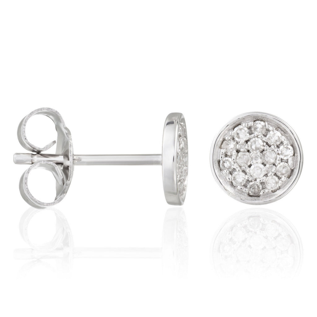 Boucles D'Oreilles "Sucria" D 0,154/28 - Or Blanc 375/1000