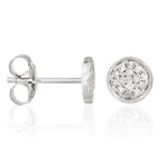 Boucles D'Oreilles "Sucria" D 0,154/28 - Or Blanc 375/1000