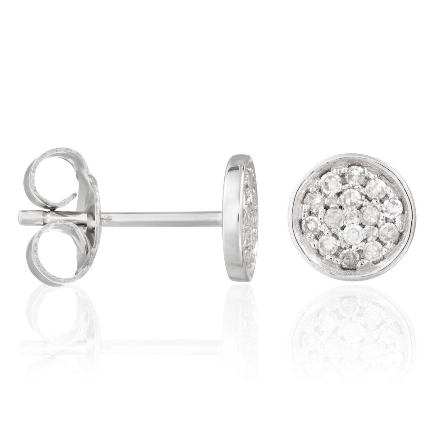 Boucles D'Oreilles "Sucria" D 0,154/28 - Or Blanc 375/1000