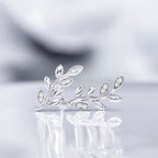 Boucles D'Oreilles "Sanya" D 0,066/12 - Or Blanc 375/1000