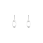 Boucles D'Oreilles "Bari" D 0,063/14 - Or Blanc 375/1000