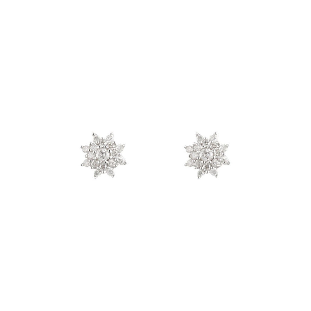 Boucles D'Oreilles "Lecce" D 0,254/34 - Or Blanc 375/1000