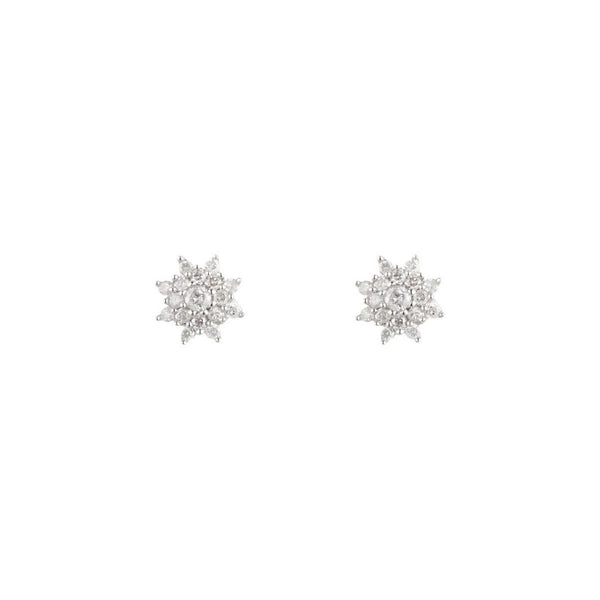 Boucles D'Oreilles "Lecce" D 0,254/34 - Or Blanc 375/1000