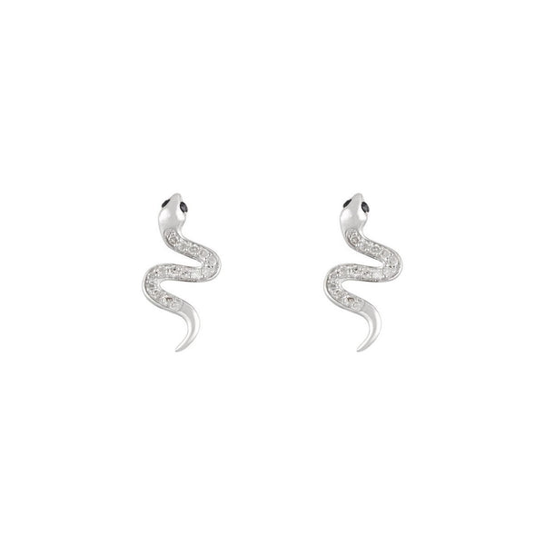 Boucles D'Oreilles "Saly" D 0,14/78 Saphir 0,044/4 - Or Blanc 375/1000