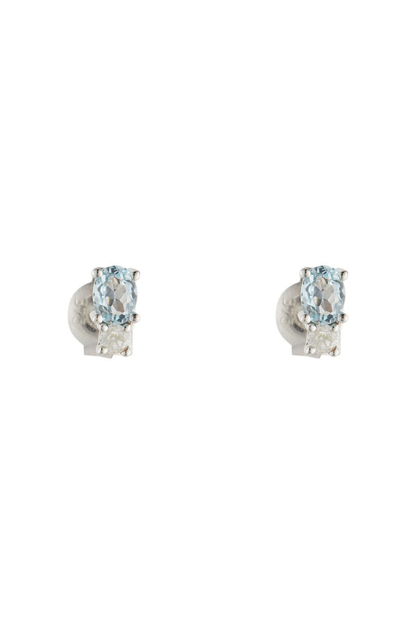 Boucles d'oreilles "Azur" D0,08/2 Blue Topaze 0,48/2