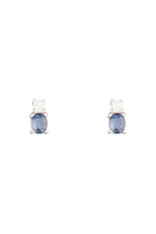 Boucles D'Oreilles "Croisières" D0,08/2 ; Saphir 0,5/2