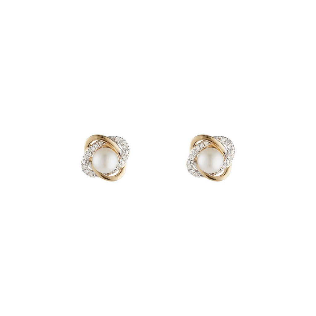 Boucles D'Oreilles "Mitsa" D 0,216/48 Perle 2 - Or Jaune 375/1000