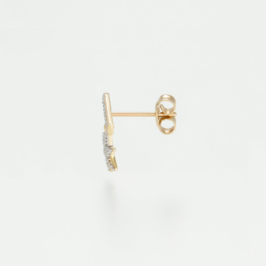 Boucles D'Oreilles "Stuga" D 0,165/30 - Or Jaune 375/1000